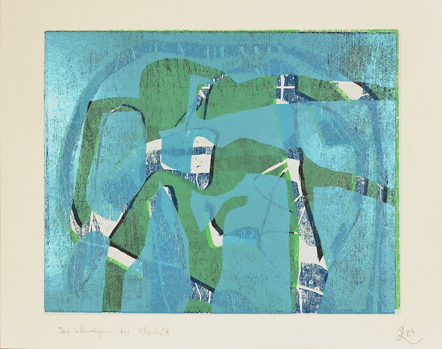 Frank K. Richter Hoffmann: Schweigen der Klarheit - Bild 84. Unikat 
50cm mal 63cm
2014