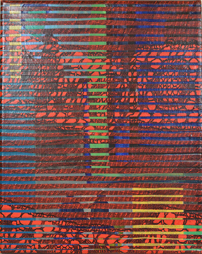 Betty Stürmer: multituned. Materialcollage /LW 

30cm mal 24cm
2008