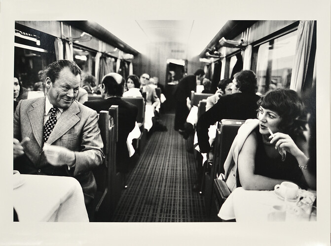 Robert Lebeck: Willy Brandt, Süddeutschland, 1973. Fotografie 
(griffelkunst)
30cm x 40cm
2010